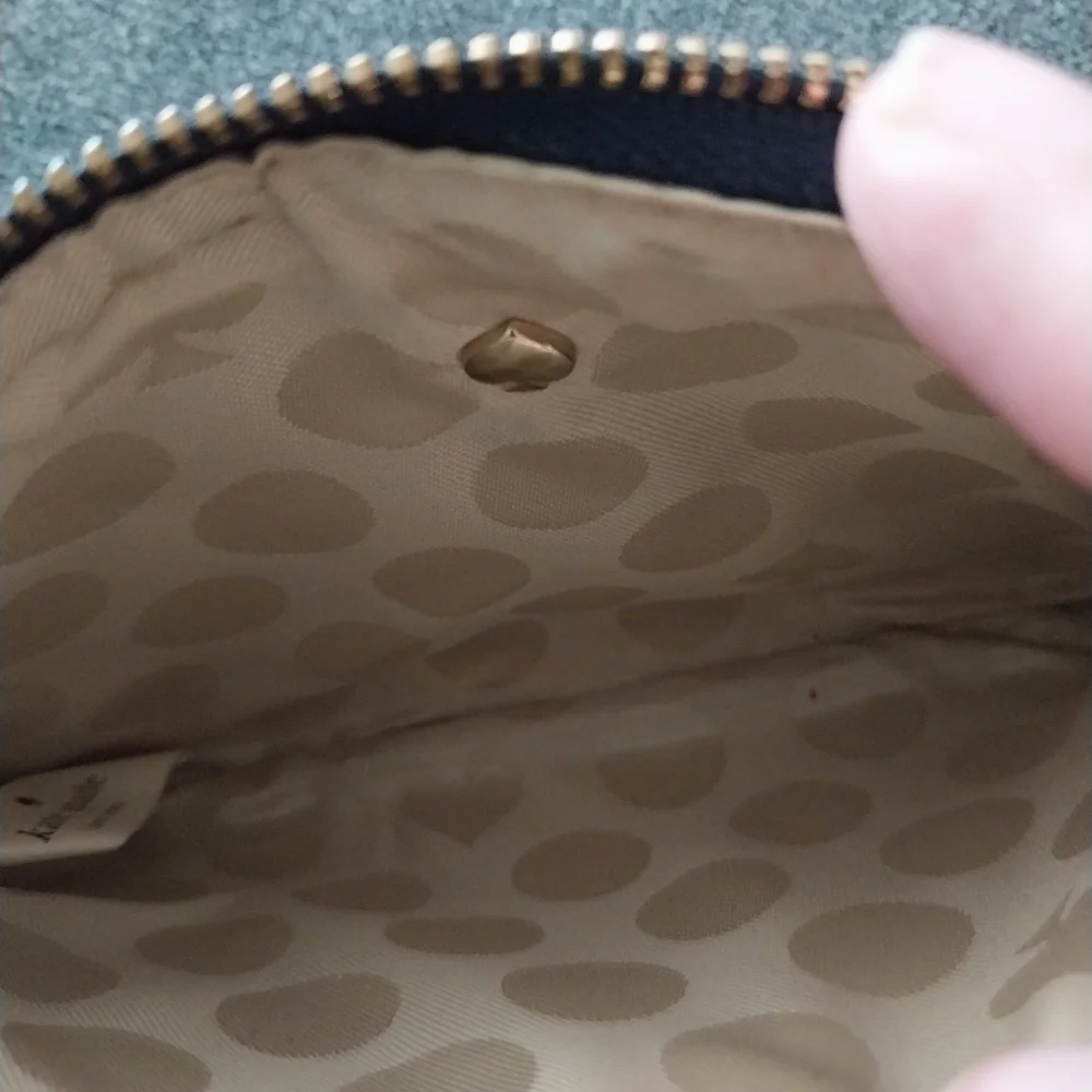 Kate Spade Navy Glitter NWOT Wallet On A String